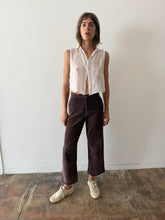 40s Brown Speckled Corduroy Boys Pants 25w