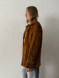 70s Lee Western Suede Shirt Jacket