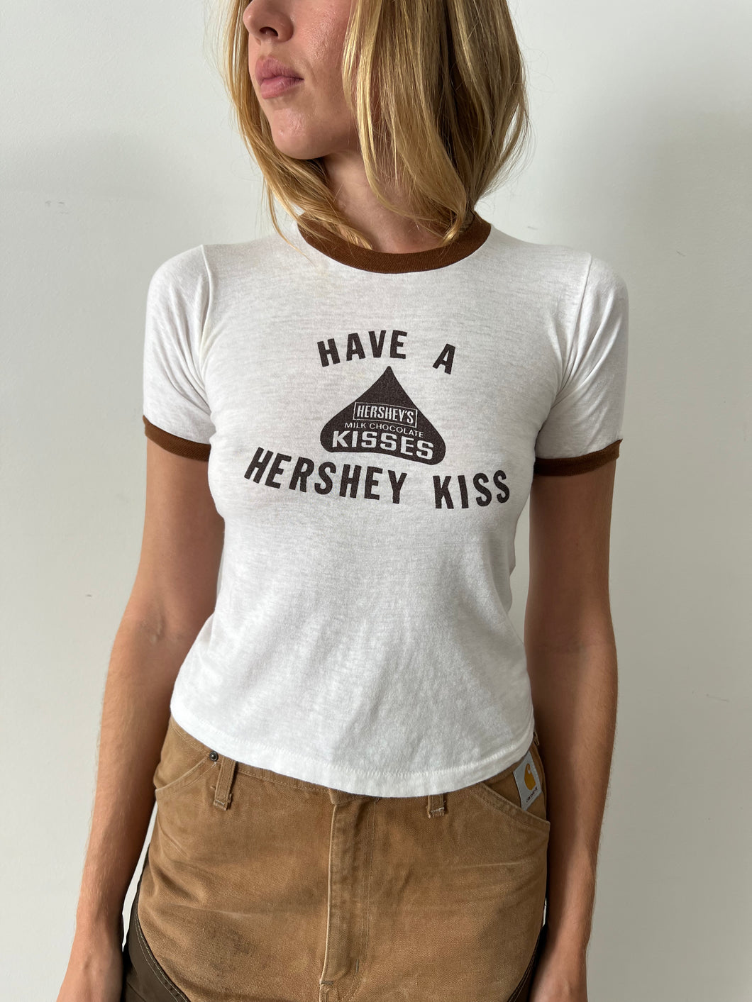 Have A Hershey Kiss Ringer Tee