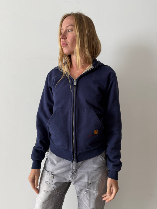 90s Carhartt Zip-Up Thermal Lined Hoodie