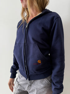 90s Carhartt Zip-Up Thermal Lined Hoodie