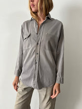 40s/50s Grey Cotton Work Shirt