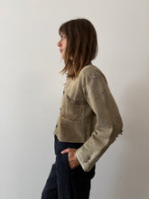 20s Cropped Sweatshirt Cardigan