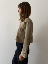 20s Cropped Sweatshirt Cardigan