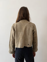 20s Cropped Sweatshirt Cardigan
