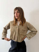 20s Cropped Sweatshirt Cardigan