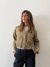 20s Cropped Sweatshirt Cardigan
