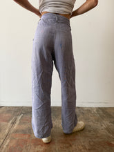 French Blue Linen Sailor Pants 29w