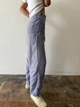 French Blue Linen Sailor Pants 29w