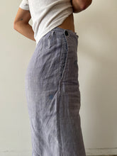 French Blue Linen Sailor Pants 29w