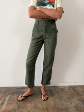 Green Cotton Military Pants 26w