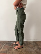 Green Cotton Military Pants 26w