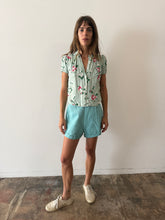 40s/50s Floral PJ Blouse