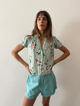 40s/50s Floral PJ Blouse