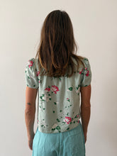 40s/50s Floral PJ Blouse