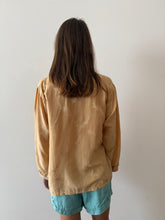 50s/60s Silk Brocade Pajama Shirt