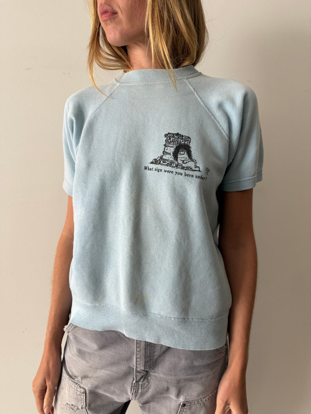 60s What Sign Were You Born Under? Short Sleeve Sweatshirt