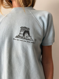 60s What Sign Were You Born Under? Short Sleeve Sweatshirt