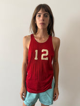 Red 12 Basketball Tank