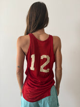 Red 12 Basketball Tank