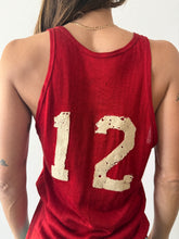 Red 12 Basketball Tank