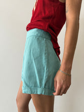 40s/50s High Waist Turquoise Shorts 27w