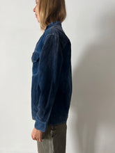 Blue Suede Shirt Jacket