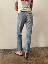 Levis Paint Splattered 501 Redline Denim Jeans