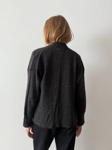 1930s/40s Thin Charcoal Cardigan