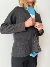1930s/40s Thin Charcoal Cardigan