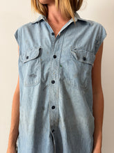 Cut Off 1940s Chambray Button Down