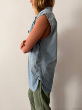 Cut Off 1940s Chambray Button Down