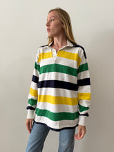 Yellow & Green Striped Rugby Jersey