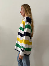 Yellow & Green Striped Rugby Jersey