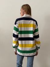 Yellow & Green Striped Rugby Jersey