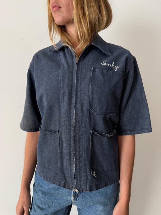 40s/50s Denim Zip-Up Jacket