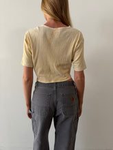 1930s Cropped Ribbed Tee