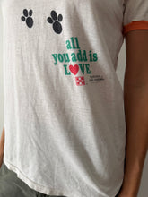 all you add is L♥VE Purina Ringer Tee