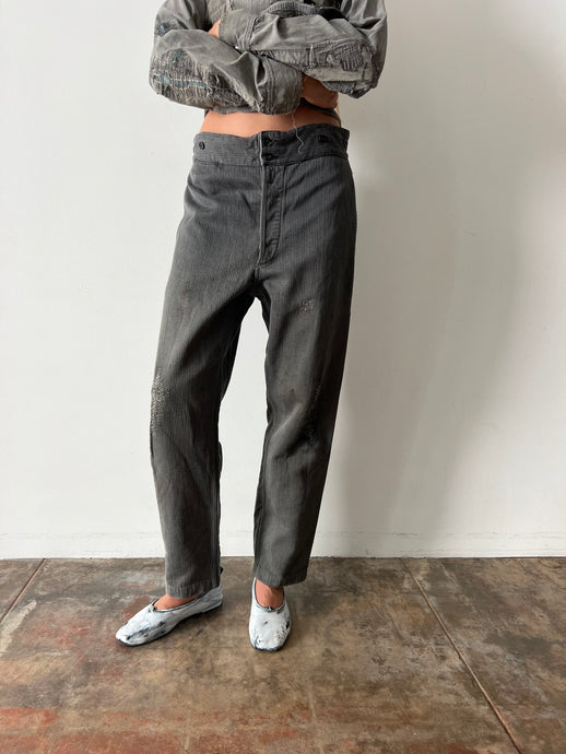 Heavy Cotton Whipcord French Work Pants 33w