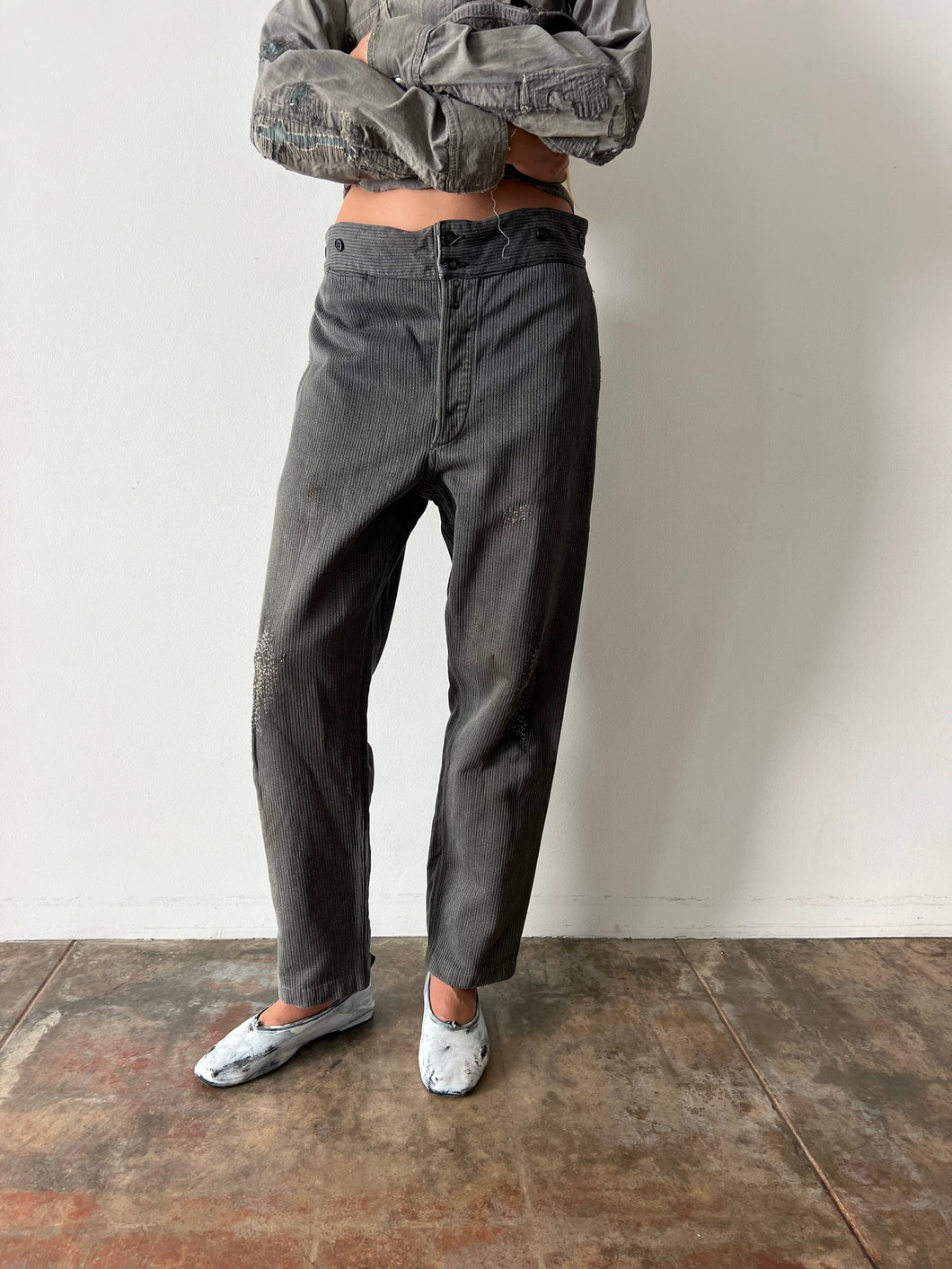 Heavy Cotton Whipcord French Work Pants 33w