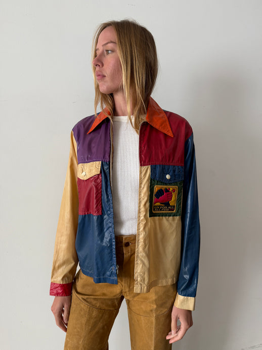 UN For All 60s/70s Color Block Windbreaker