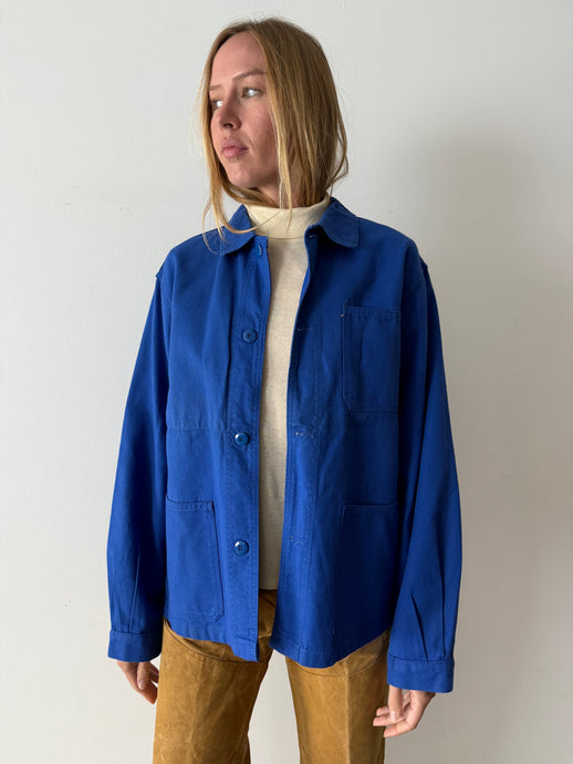 Royal Blue French Work Jacket
