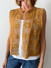 Issey Miyake Linen Crocheted Vest