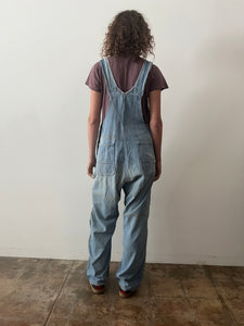 40s/50s Red Ball Patchwork Overalls