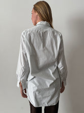 Green Striped European Cotton Pullover Shirt