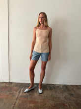 Antique Pale Pink Cotton Waffle Tank