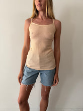 Antique Pale Pink Cotton Waffle Tank