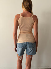 Antique Pale Pink Cotton Waffle Tank