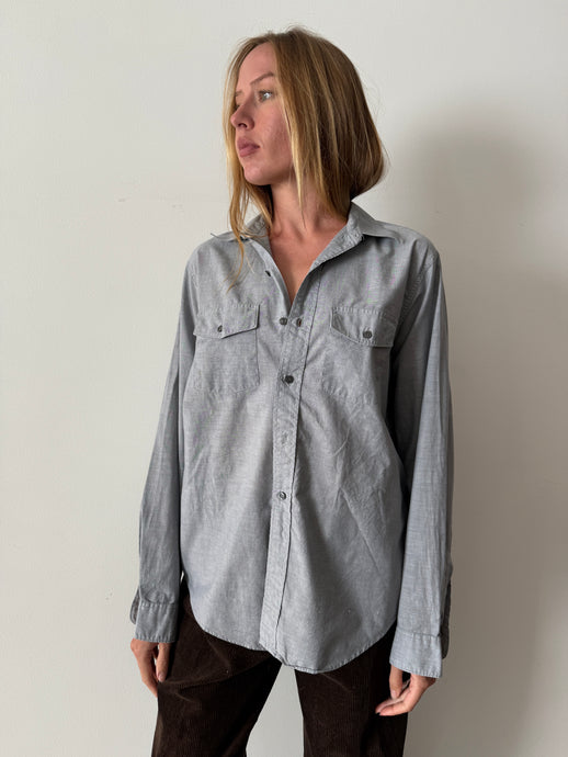 50s Towncraft Penneys Gray Chambray