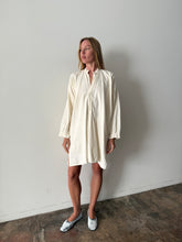 Antique Cream Cotton Flannel Euro Grampa Shirt